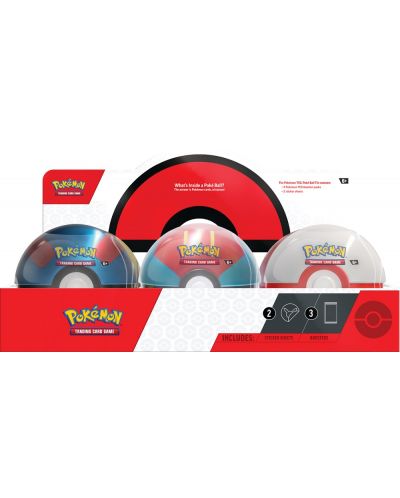Pokemon TCG: Q3 2023 Poke Ball Tin, асортимент - 1